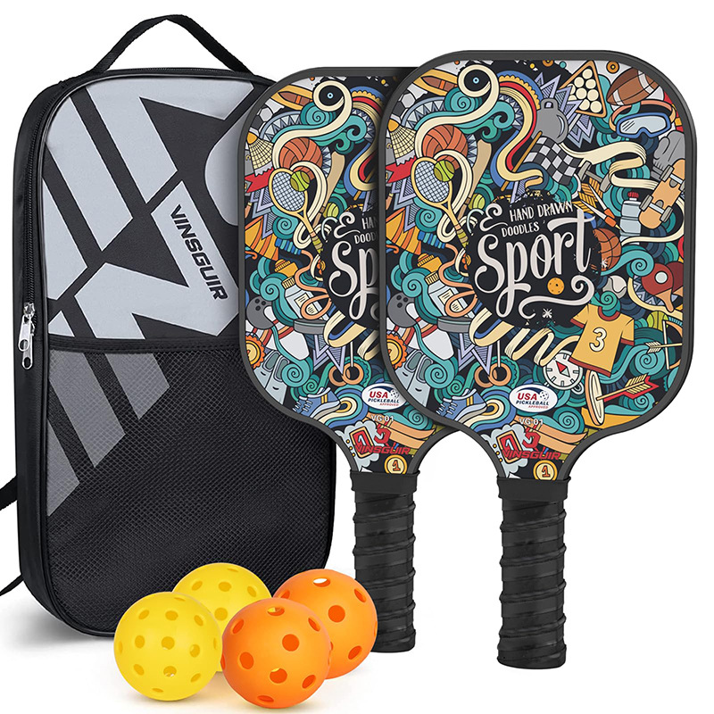 Pala de pickleball carbone — Raquette à nid d'abeille 14