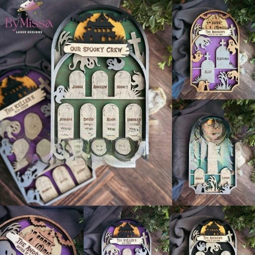 New Halloween Ghost Family Cemetery Horror Scary Decoration Ornaments