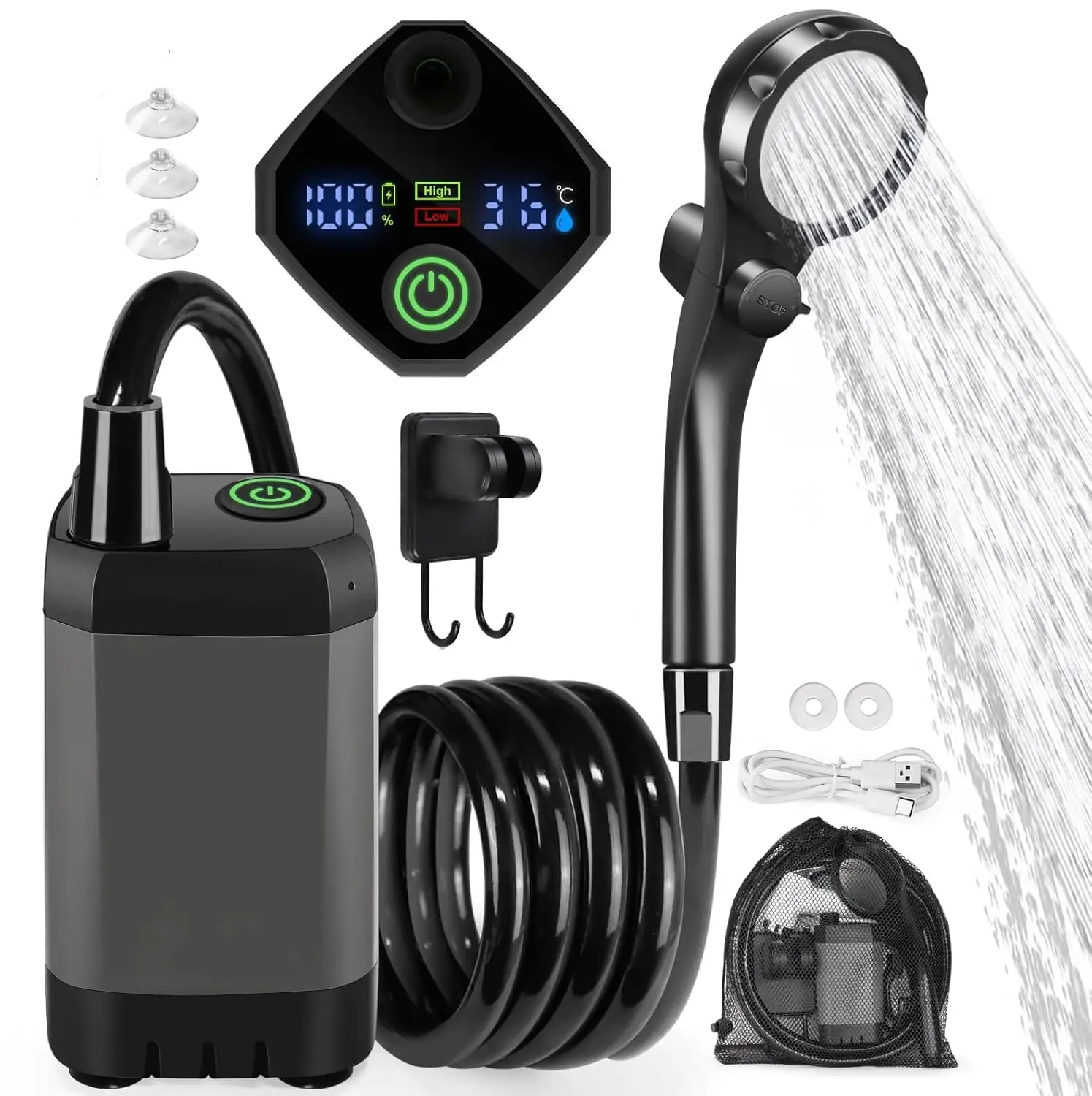 Outdoor Camping Car Wash Electric Shower