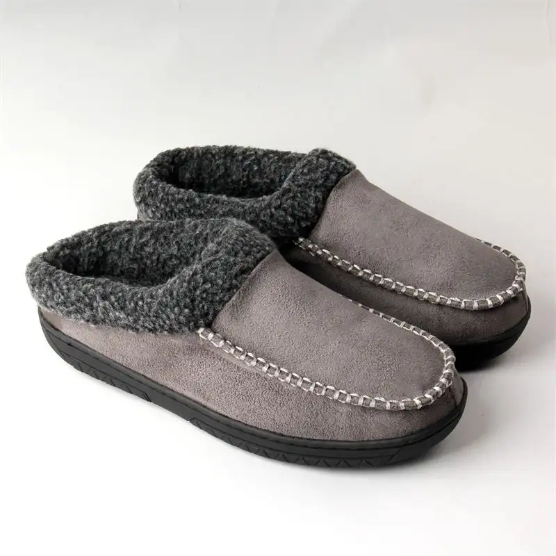 Mens Cotton Slippers For Outdoor Use Winter Home Wear