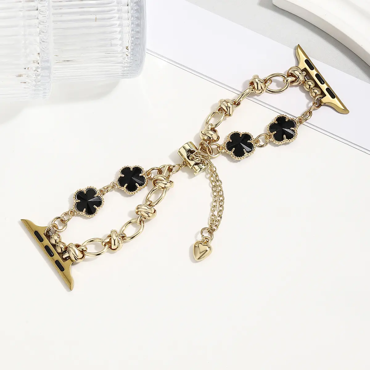 Chanel-style Metal Clover Bracelet