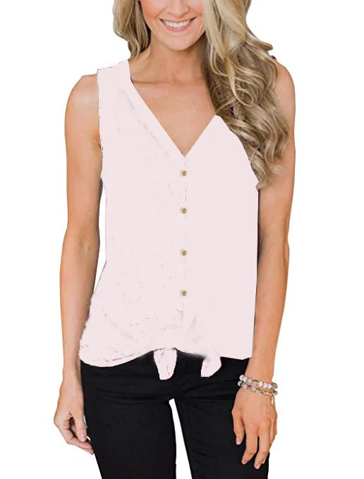 Women's V Neck Sleeveless Bottoming Shirt Top White - Shop at LoveMi