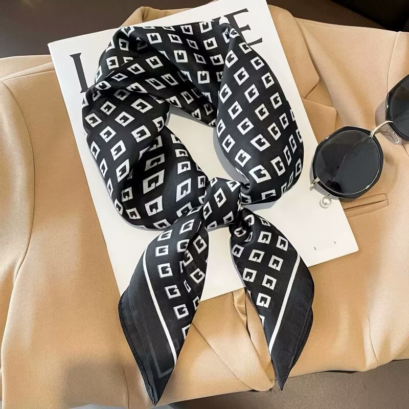 High-end Headscarf Versatile Neck Scarf Hairband Accessory 4