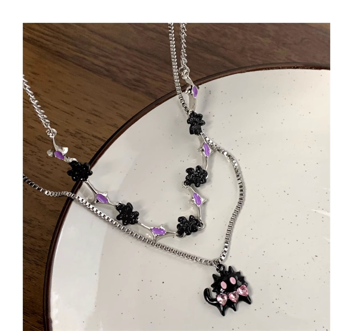 Women's Special-interest Design Cartoon Cat Necklace