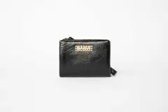 Women's Wallet Short And Simple Fashion Zipper - Black - View 1