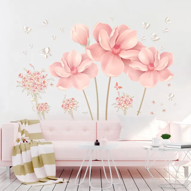 Bedroom Flower Stickers Self adhesive Wall Sticker Room Decorations Gs7031Ab - Shop at LoveMi
