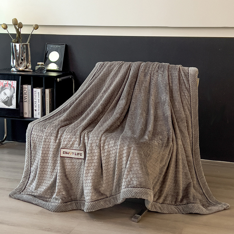 Class A Light-luxury Thickened Sofa Throw Milk-velvet Fleece Blanket