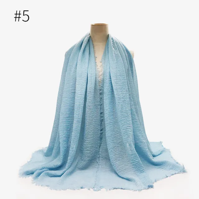 Monochrome Split Wrinkle Scarf Women's Toe Cap Shawl Style 5 - Shop at LoveMi