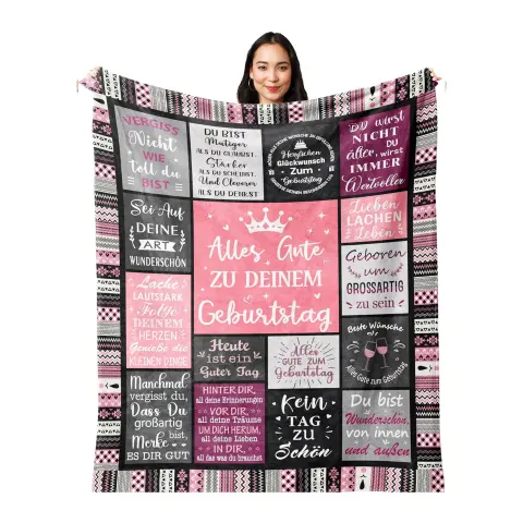Flannel Blanket Printed Party Bedroom Decoration