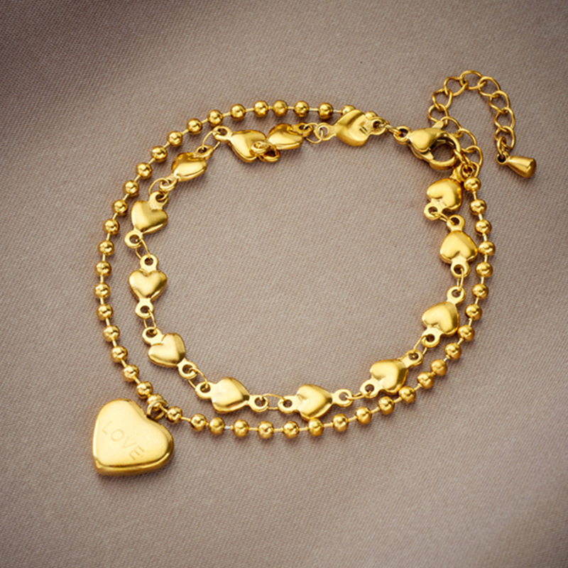 Women's Simple Fashion Double Layer Twin Bracelet