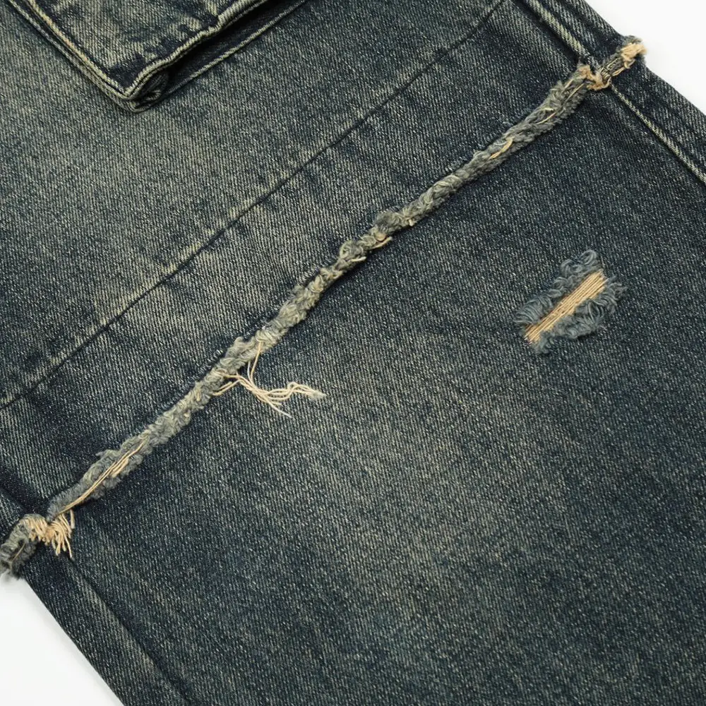 Punk Ripped Cargo Jeans Men's Clothing