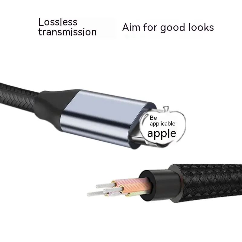 Lightning To 35 Male AUX Audio Cable