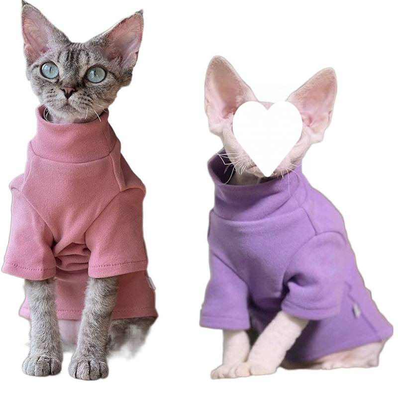 Spring Autumn And Winter Soft Base-Layer Shirt Suitable For Hairless Cats