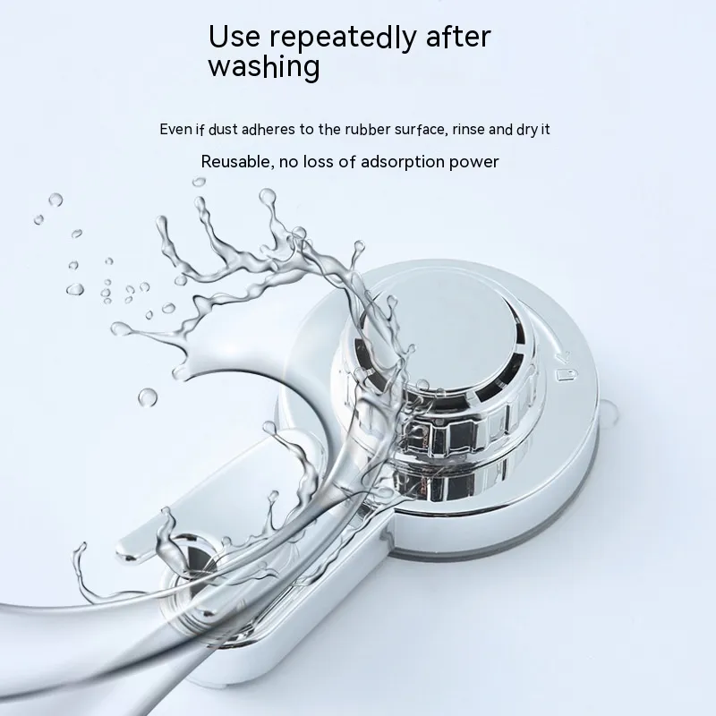 Wall Suction Cup Hook Punch-free Powerful Vacuum Single Hook Kitchen Bathroom Door Rear Non-marking Clothes Hook