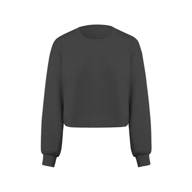 Soft Glutinous Liquid Air Layer Leisure Sports Sweater Gray - Shop at LoveMi