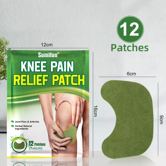 Argy Wormwood Knee Plaster Self heating Pain Relief Pain Relieving Exercise Fitness Green - Shop at LoveMi