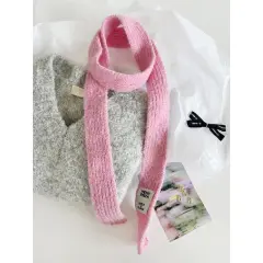 Y2g Cute Fashionable Long Thin Scarf - Girl Pink - View 1