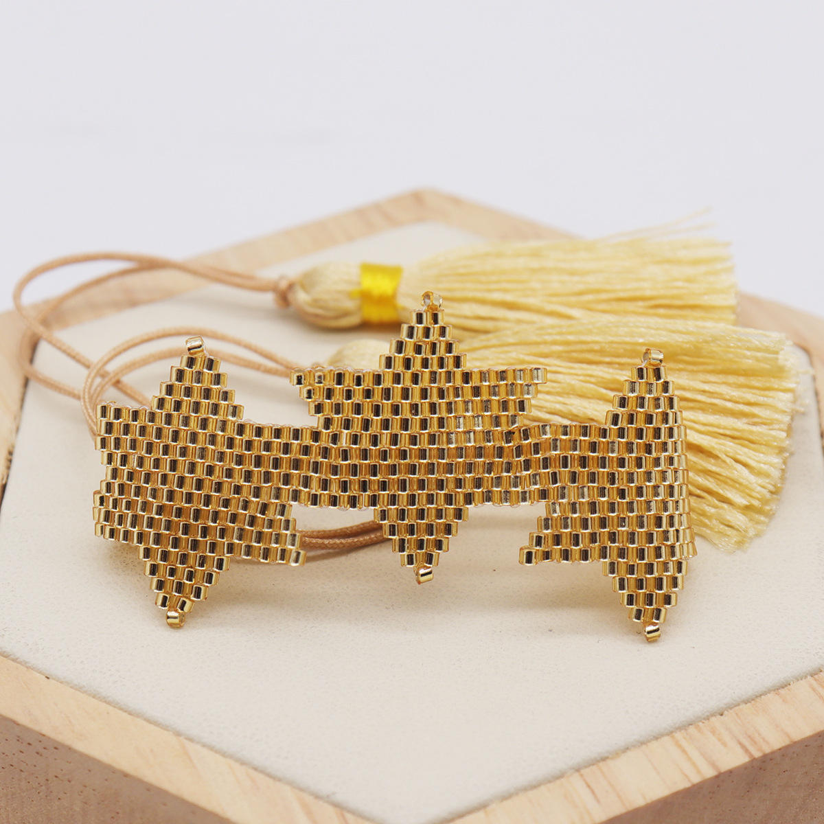 Bohemian Hand-woven Hexagonal Tassel Bracelet