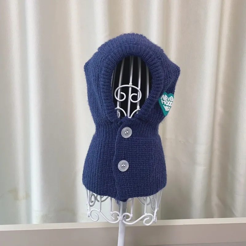 New Fashion Pet Autumn And Winter Knitted Hat - Sapphire Blue