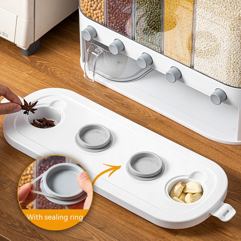 Sealed Kitchen Cereals Separated Storage Box — foto 16