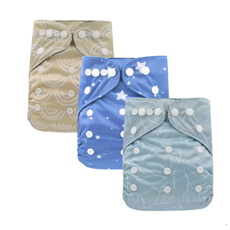 Floral Patterned Breathable Leak-proof Baby Diaper Covers
