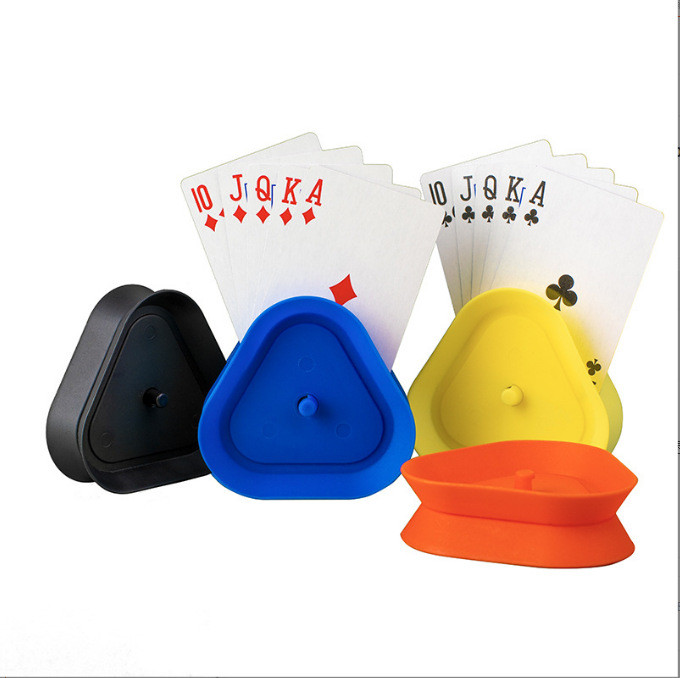 Four-color Triangular Poker Card Holder