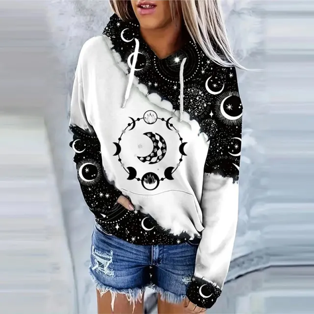 Digital Printing Stylish Fashion Ladies Hoodie Sweater Figure 2 L - Shop at LoveMi