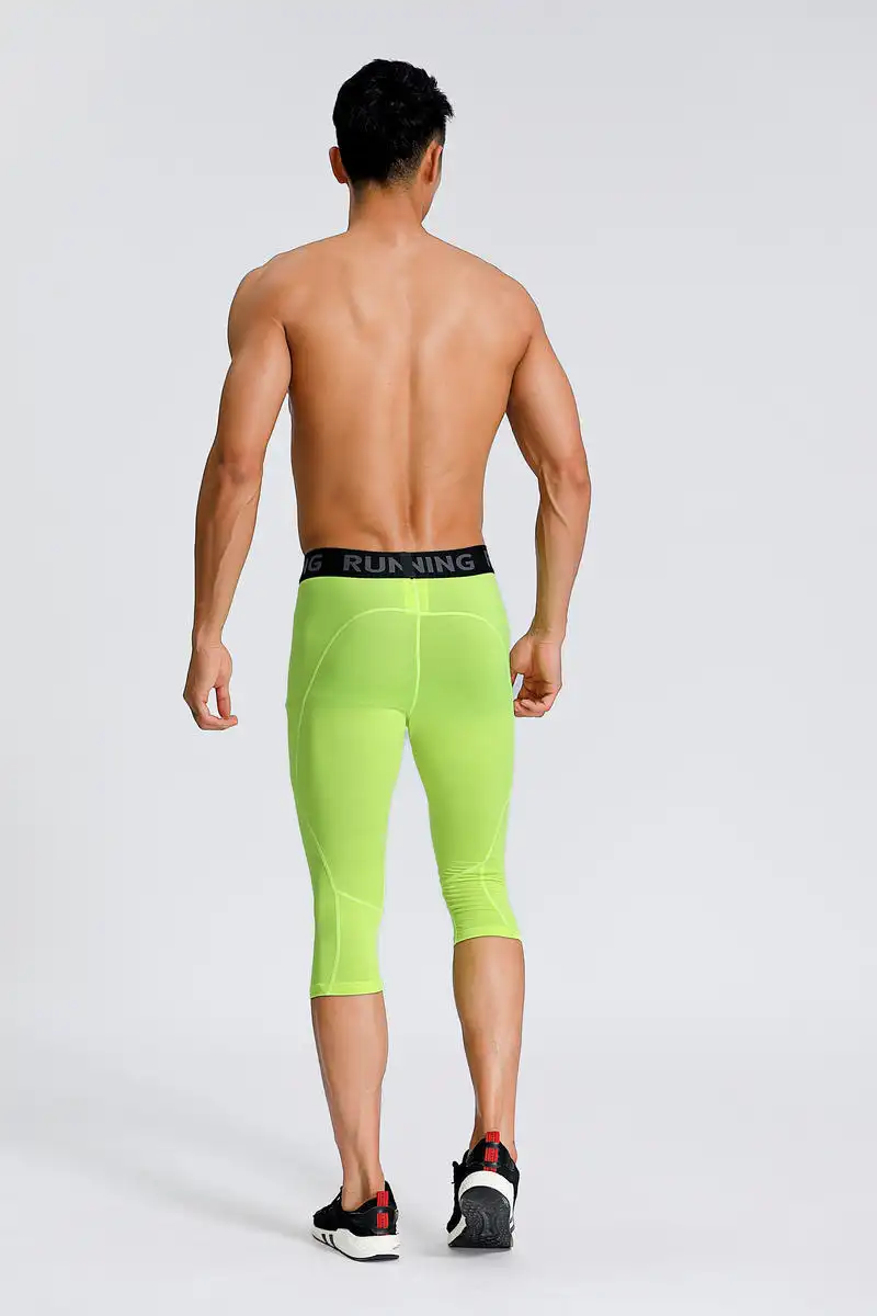 Cropped Tights Men's Milk Silk Quick-drying Breathable