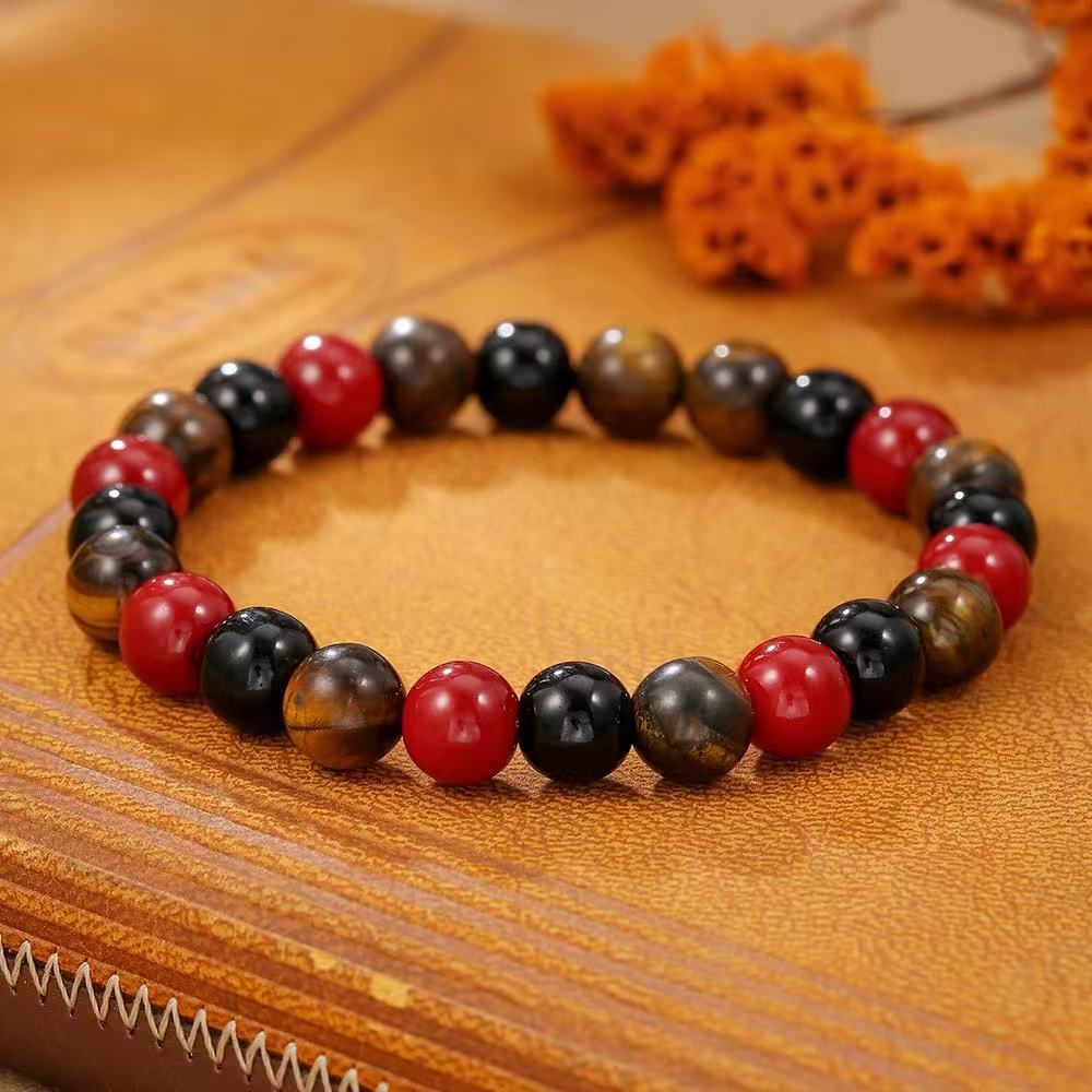 Lapis Lazuli Tiger Eye Bead Bracelet