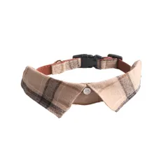 Pet Supplies Gentleman Dog Collar Bow Tie Detachable - Brown - View 1