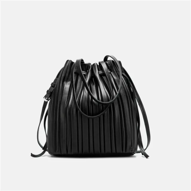 Korean Niche Design Large Capacity Shoulder Messenger Bag For Women Black - Shop at LoveMi