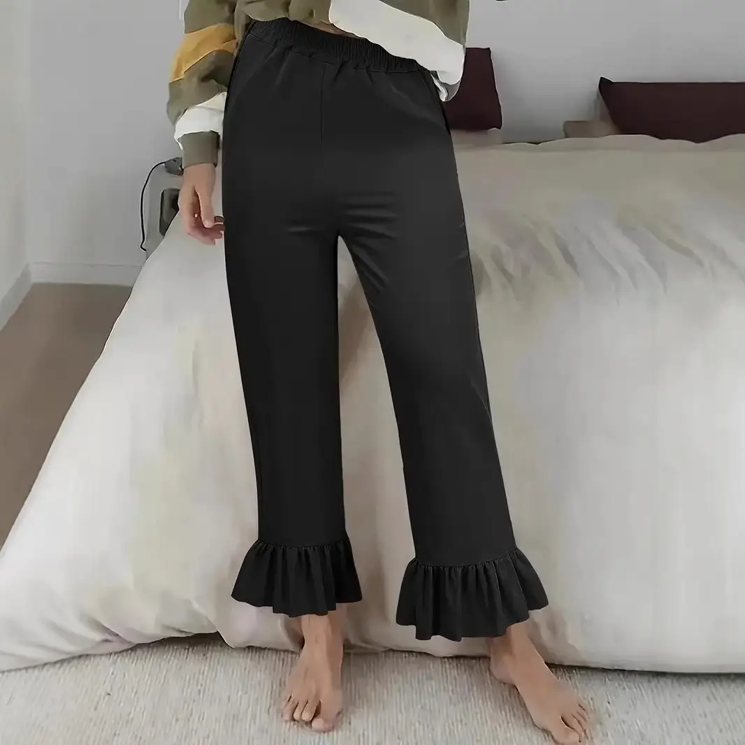 Women's Wide-leg Pants Fashion Flared Pants High Waist