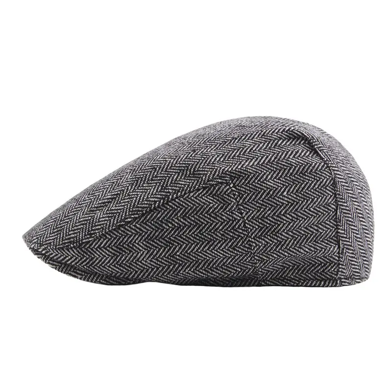 Winter Tweed Flat Cap Men's Newsboy Cap Baby British