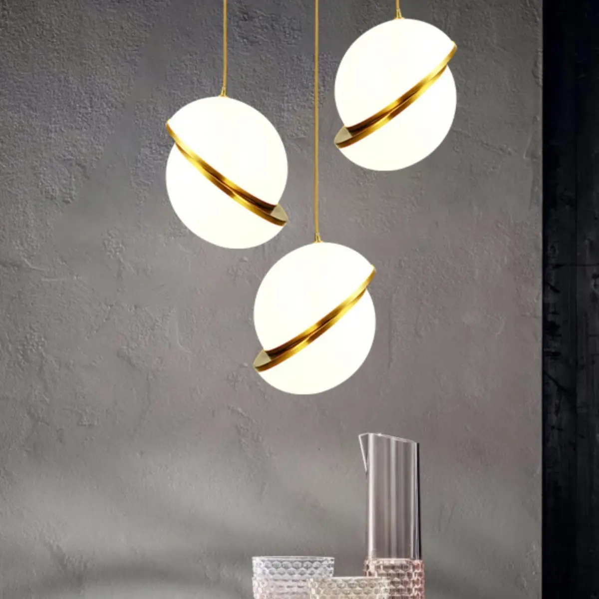 Creative Restaurant Chandelier Bedside Stairs Dislocation Ball