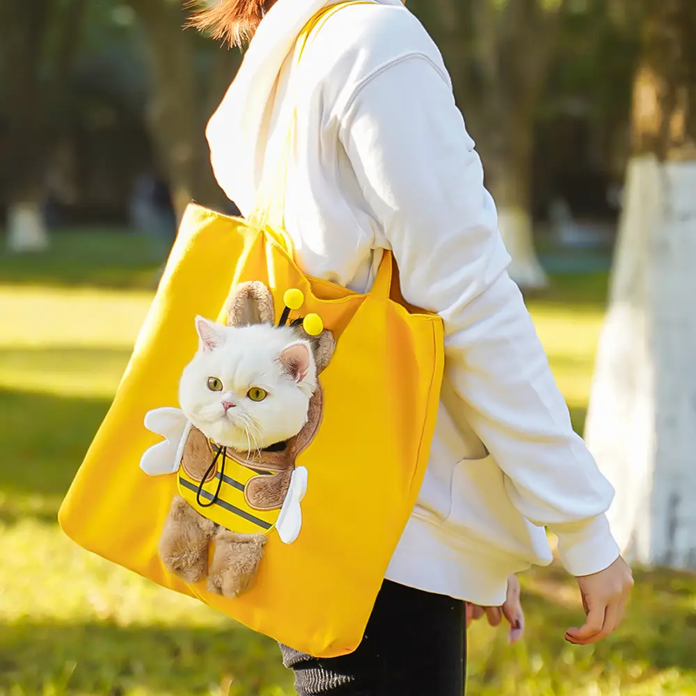Cat Diaper Portable Pet Bag Canvas Shoulder