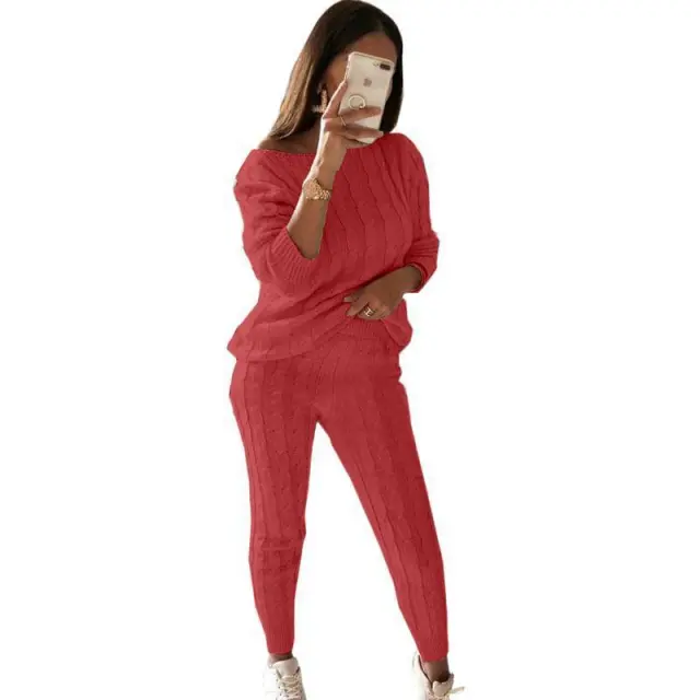 FallWinter Hot selling Pajamas Suit Watermelon Red - Shop at LoveMi