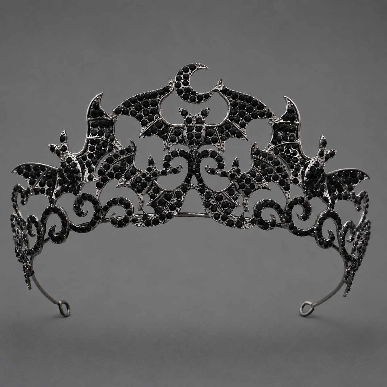 Dark High-end Alloy Rhinestone Crownstylish Headpiece — foto 10