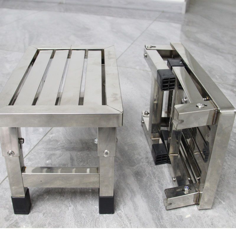 Title 15, Waterproof Thickened Stainless Steel Folding Bench