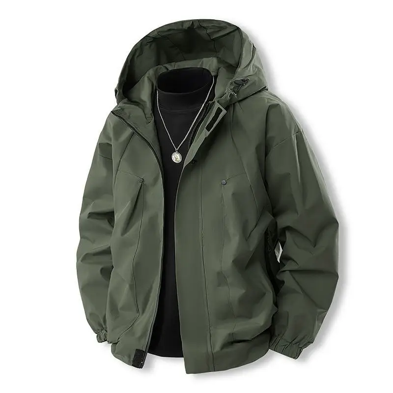 Men's And Couple's Outdoor Windproof Lettered Jacket