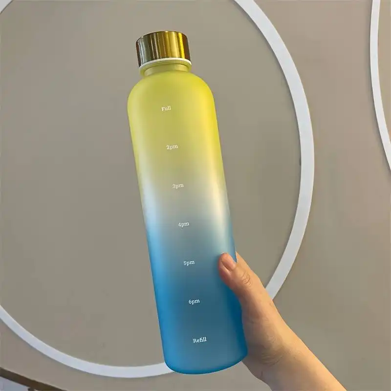 Outdoor Sports Fitness Frosted Gradient Sports Water Cup