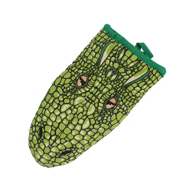 Cartoon Animal Thermal Insulation Thickening Oven Gloves BBQ Anti scald Crocodile Gloves - Shop at LoveMi