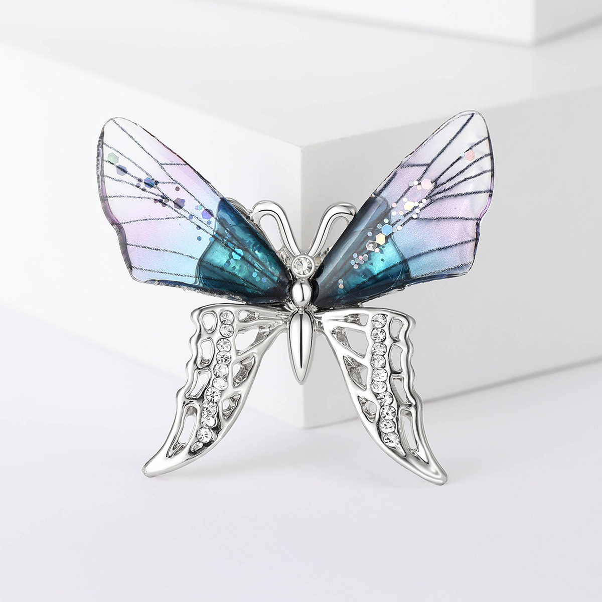 Butterfly Brooch in Purple
