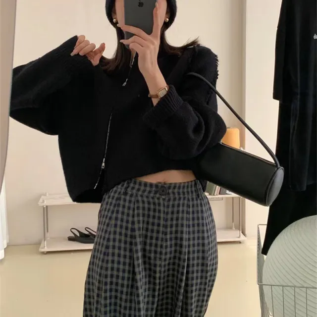 Casual Loose Chic Comfortable Knitwear Black - Shop at LoveMi