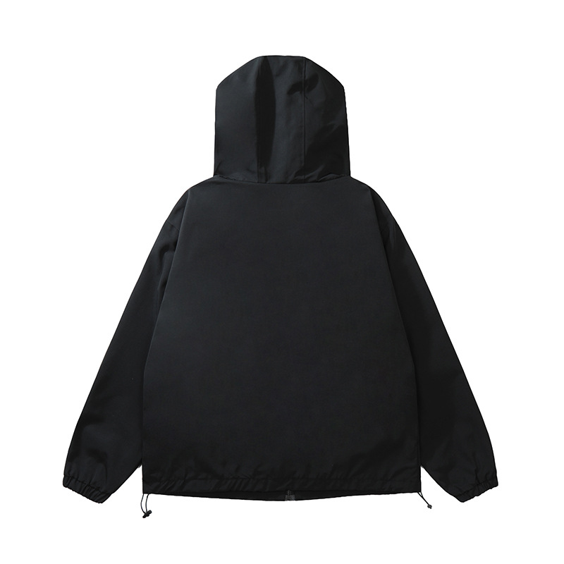 Title 6, Functional Wind Zipper Hooded Waterproof Sweate...