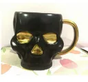 Black Wide Chin Gold Handle