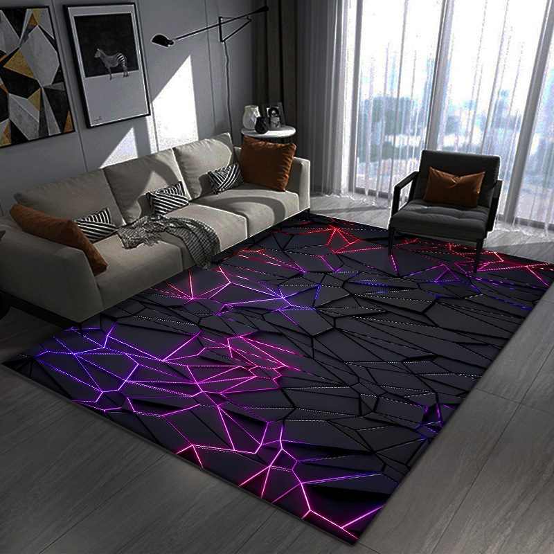 3D Visual Creative 3D Crystal Velvet Rug