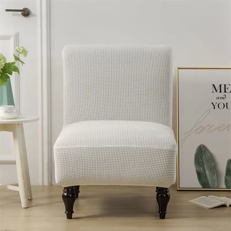 Four Seasons Available All-inclusive Without Armrest Single Sofa Cover - White