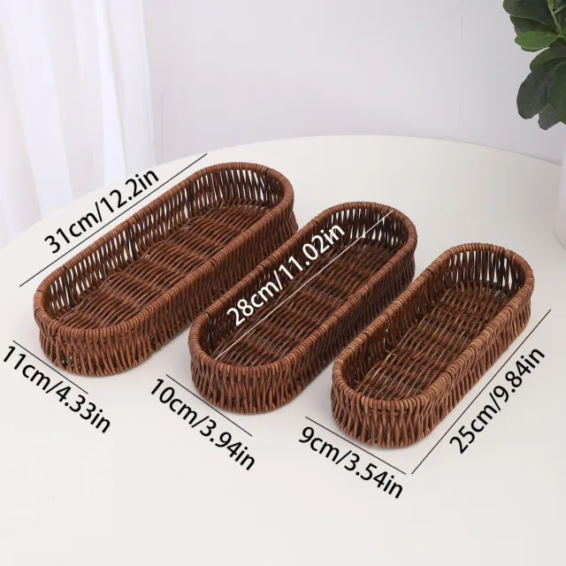 Rattan Iron Rack Storage Tableware Knife And Fork Basket Simple And Elegant Brown - Shop at LoveMi