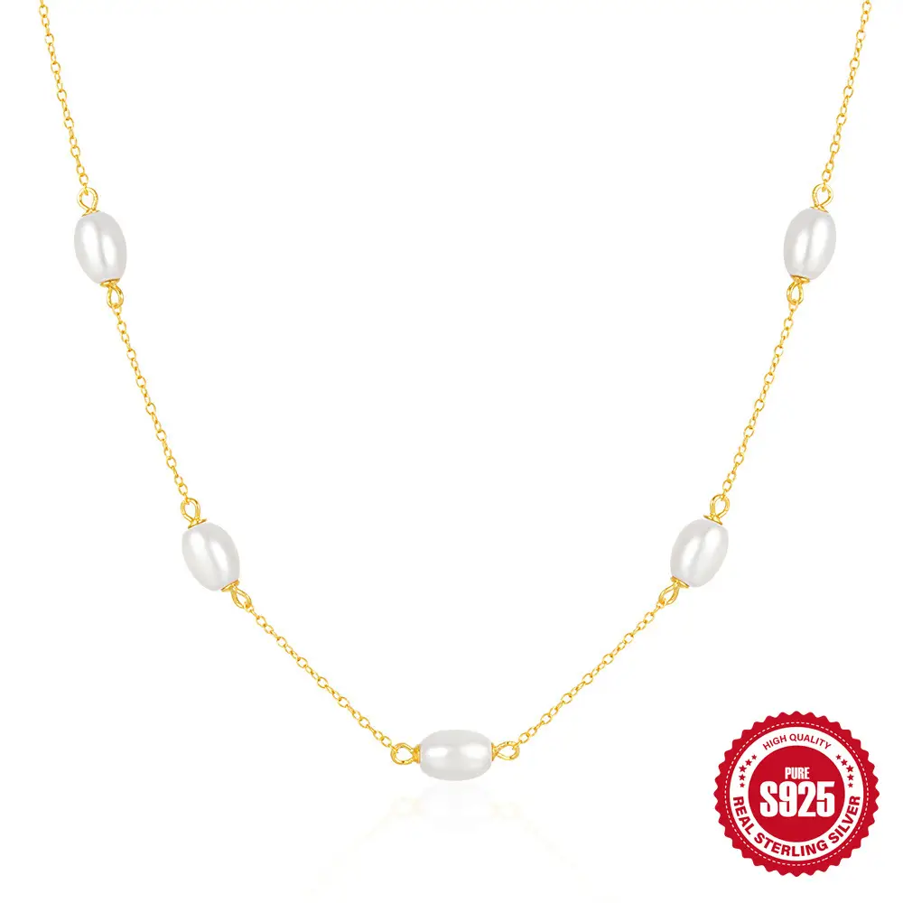 925 Silver Pearl Necklace Special-interest Design