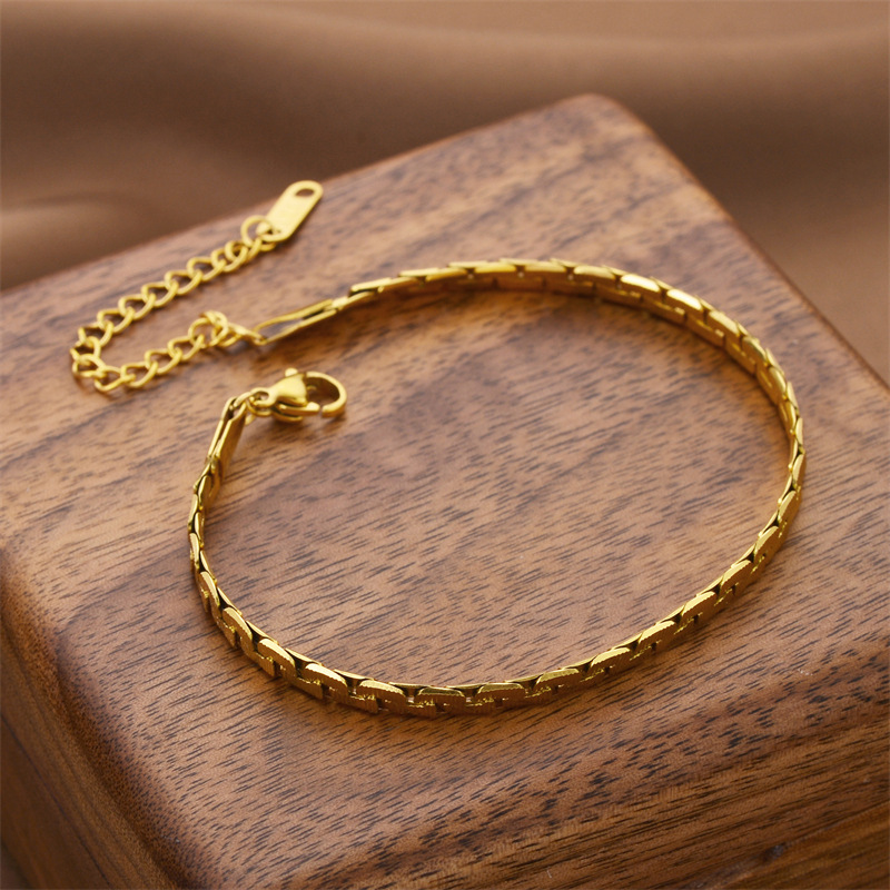 Cuban Titanium Steel Bracelet Women's Fashion Simple